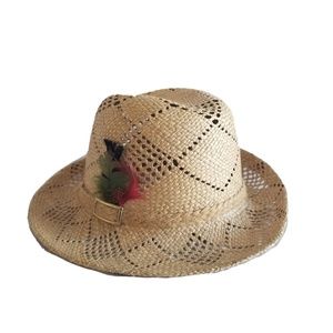 Vintage 70s Women's Straw Woven Hat